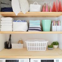 Some Quick & Extremely Functional Laundry Closet Shelves