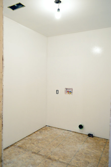 room primed after drywall taping mudding and sanding is complete