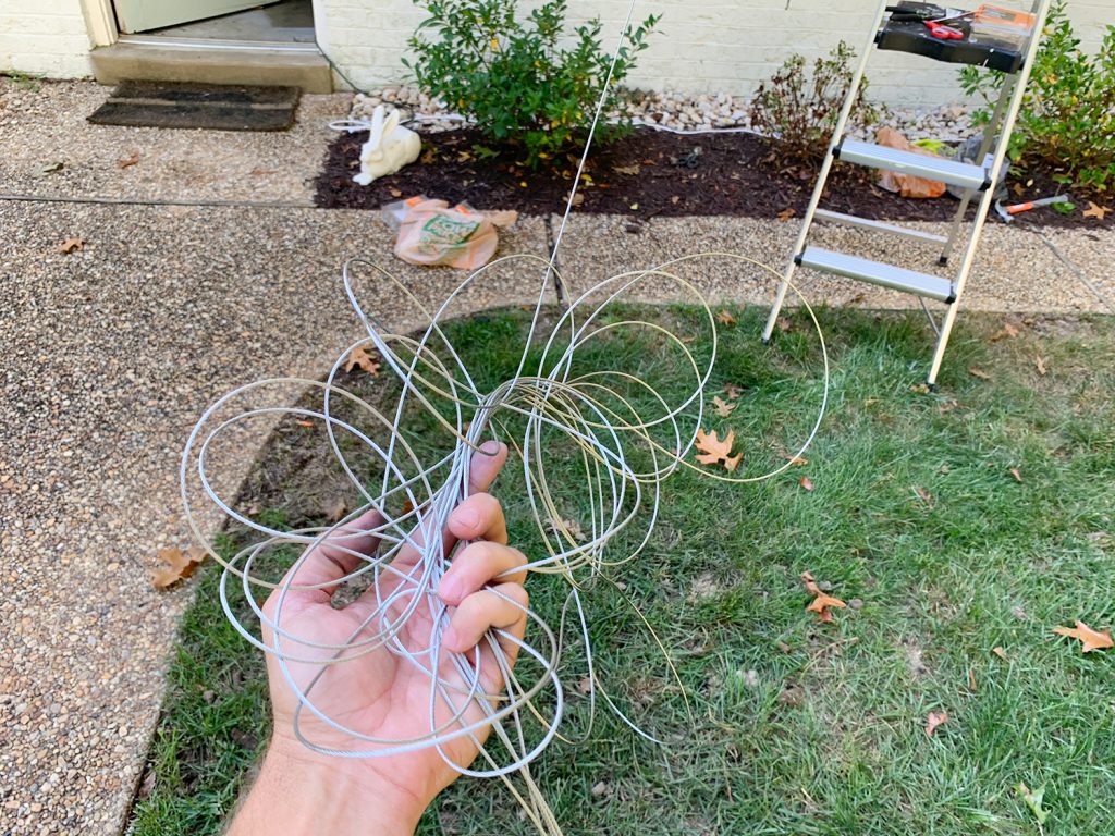 Tangle Of Galvanized Wire For Vine Training