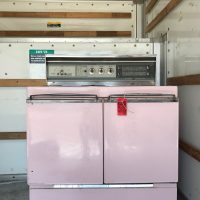 A Vintage Pink Stove For The Beach House